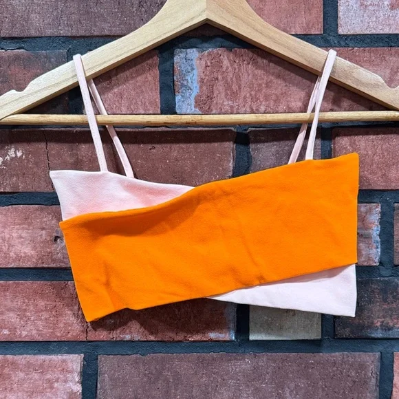 live the process
Orange and Pink Colorblock  bra - Picture 2 of 7